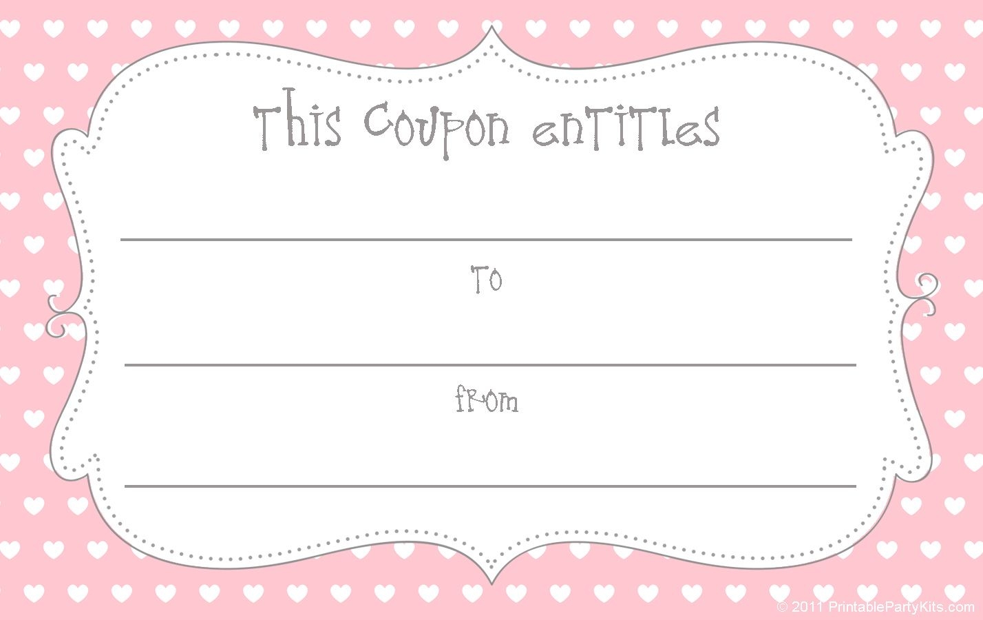 Free Printable Blank Coupon Template Free Printable Blank Coupon Template