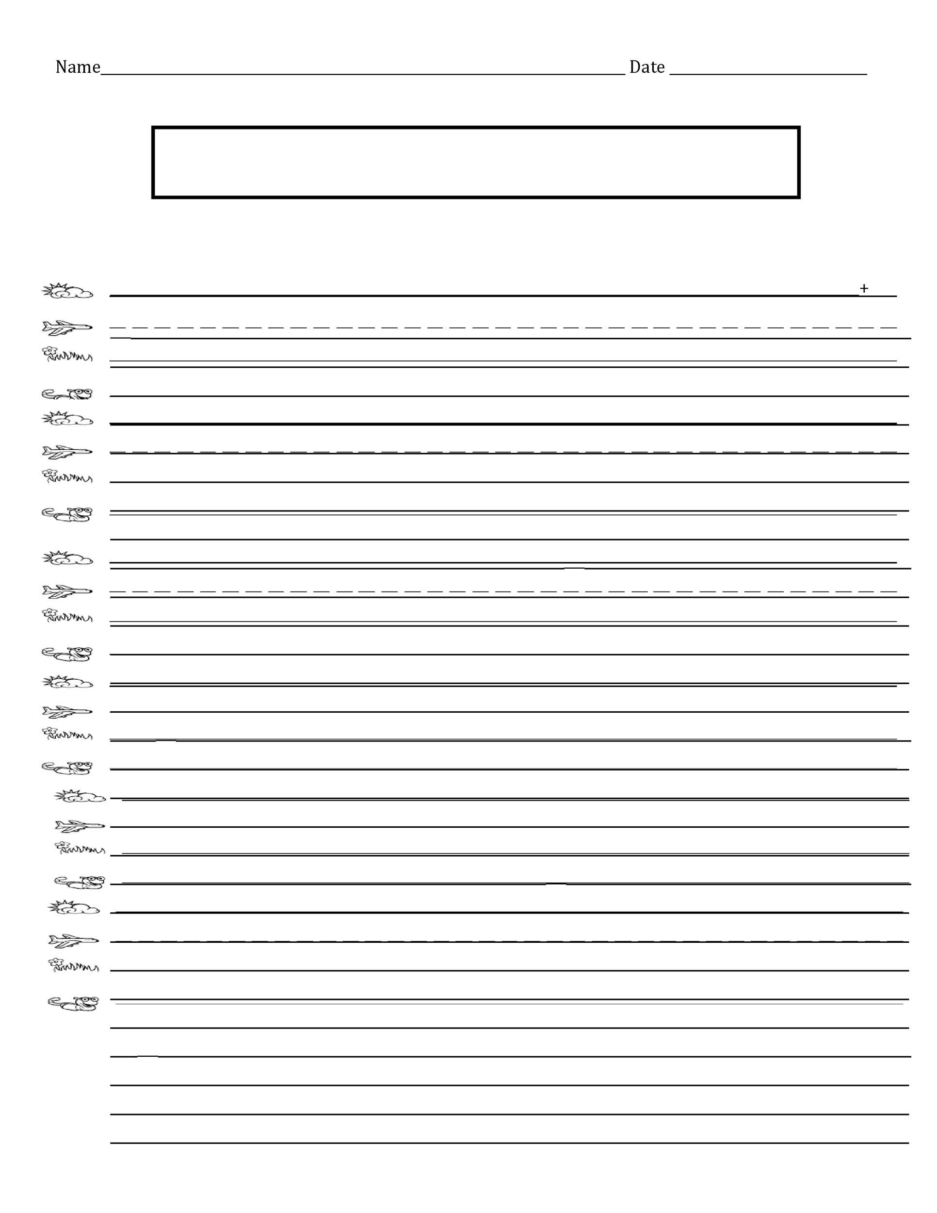 32 Printable Lined Paper Templates TemplateLab 32 Printable Lined Paper Templates TemplateLab