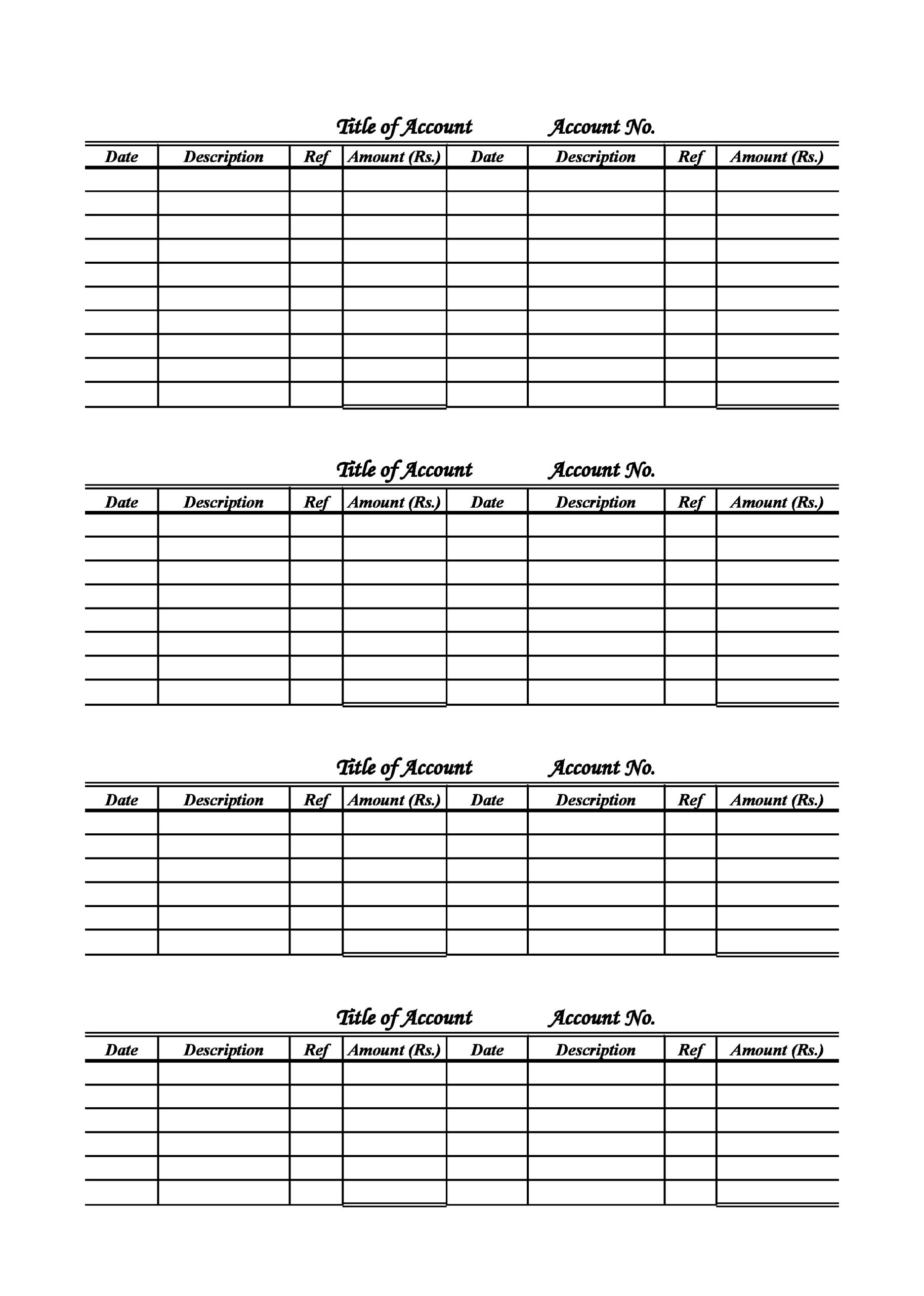 37 Perfect General Ledger Templates Excel Word TemplateLab 37 Perfect General Ledger Templates Excel Word TemplateLab
