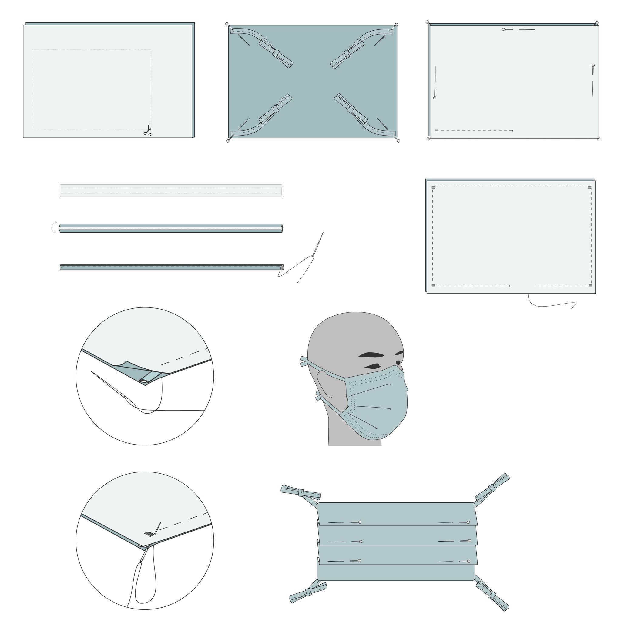 A Sewing Pattern For Fabric Face Mask The New York Times A Sewing Pattern For Fabric Face Mask The New York Times