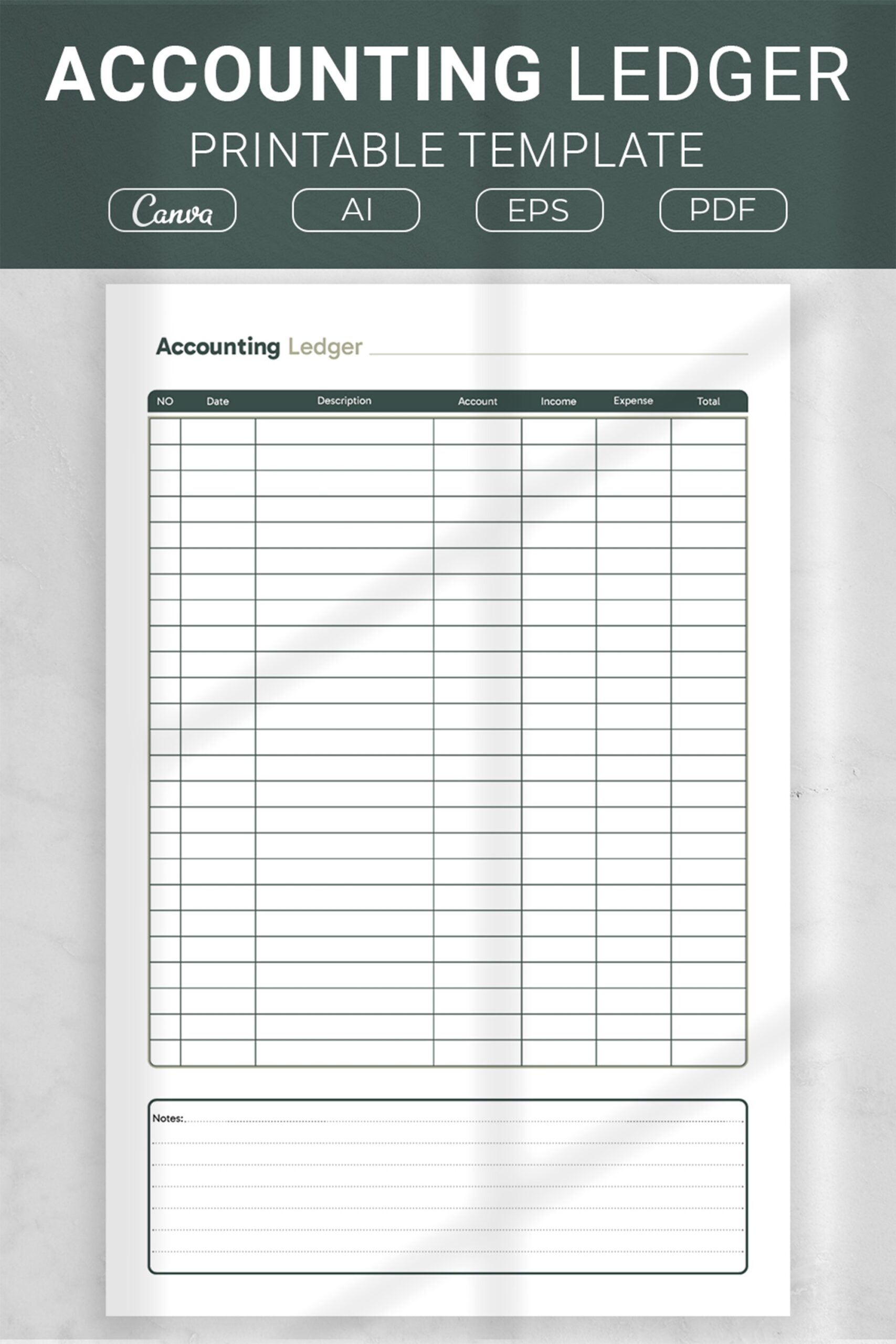 Free Printable Blank Ledger Sheets Free Printable Blank Ledger Sheets