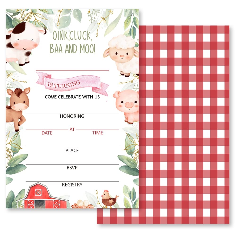 Amazon Farm Birthday Invitation Barn Animals Party Invite Template Ranch Kids Birthday Red Boy Barnyard Animals 20 Invitations And Amazon Farm Birthday Invitation Barn Animals Party Invite Template Ranch Kids Birthday Red Boy Barnyard Animals 20 Invitations And