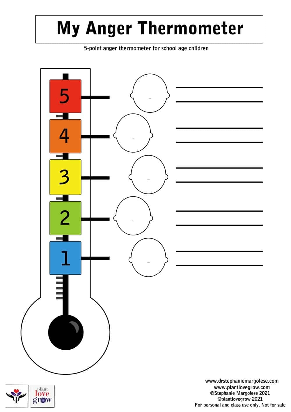 Blank Feelings Thermometer Free Printable Blank Feelings Thermometer Free Printable