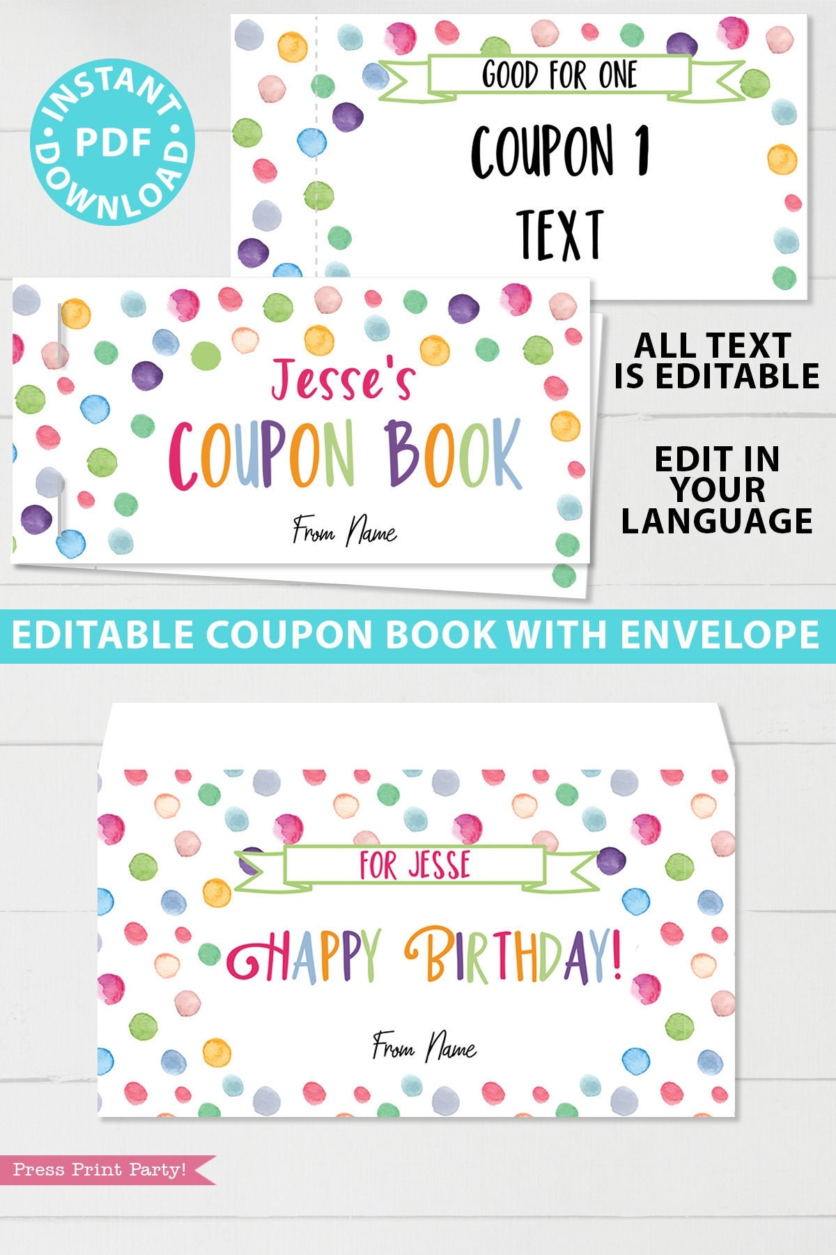 Birthday Coupons Book Printable Personalized Gift Idea Confetti Editable Blank Coupon Book DIY Last Minute Gift INSTANT DOWNLOAD Etsy Birthday Coupons Book Printable Personalized Gift Idea Confetti Editable Blank Coupon Book DIY Last Minute Gift INSTANT DOWNLOAD Etsy