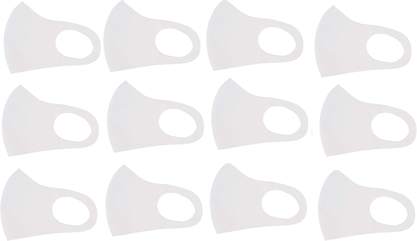 Blank White Sublimation Mask Printable Subready For Teens And Adults Blank White Sublimation Mask Printable Subready For Teens And Adults