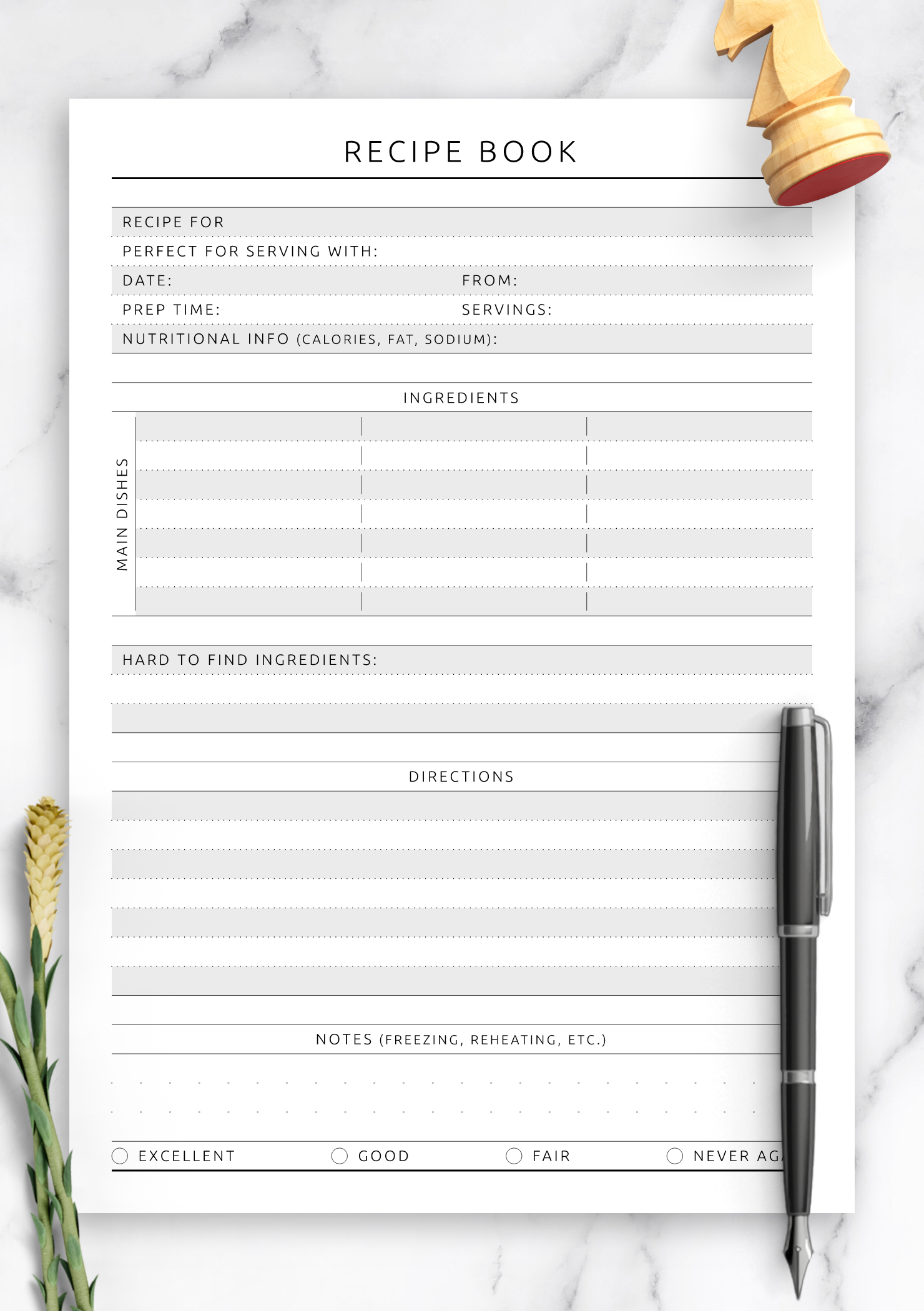 Blank Printable Book Template Blank Printable Book Template
