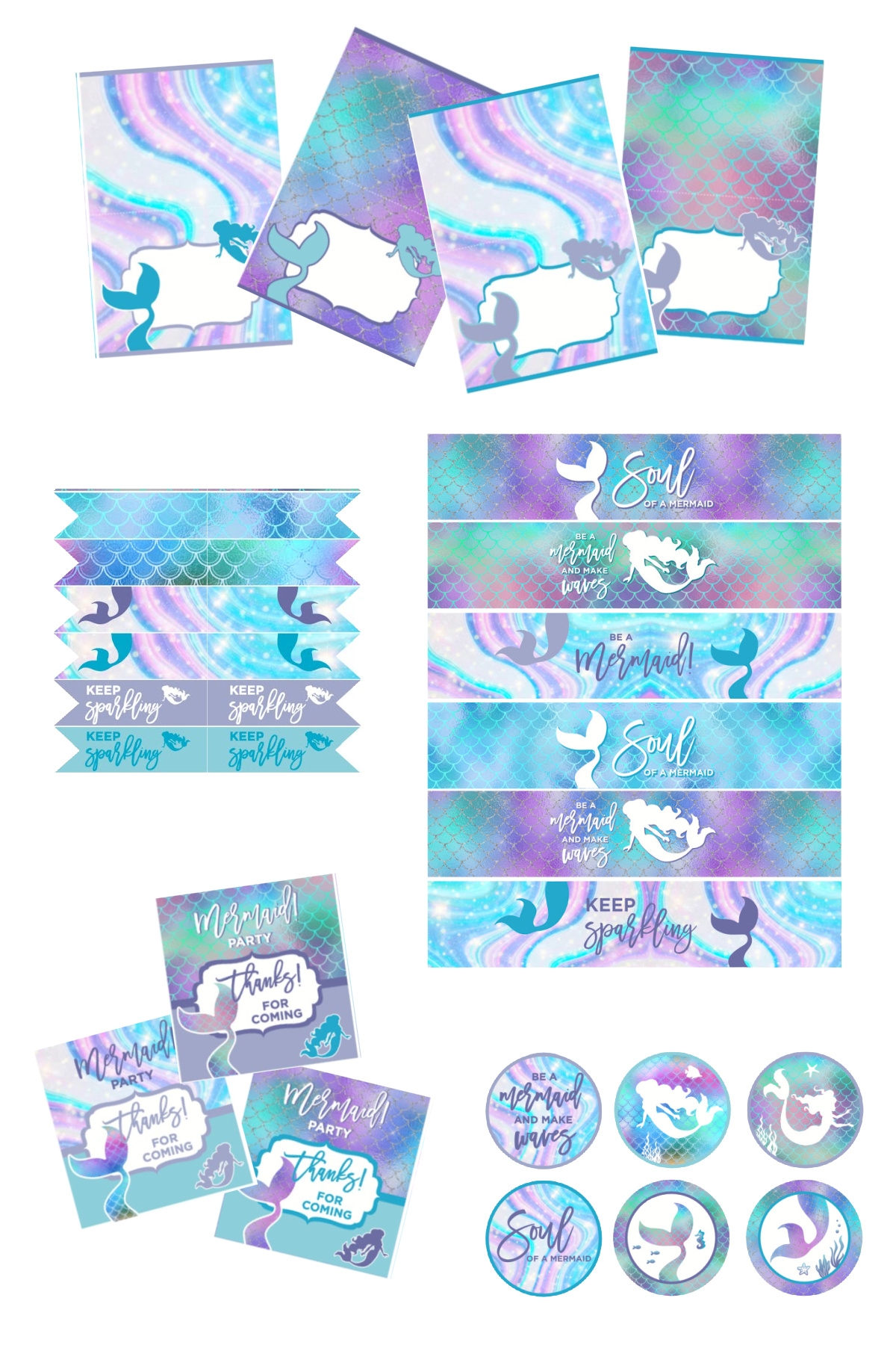 Fabulous FREE Mermaid Party Printables Catch My Party Fabulous FREE Mermaid Party Printables Catch My Party