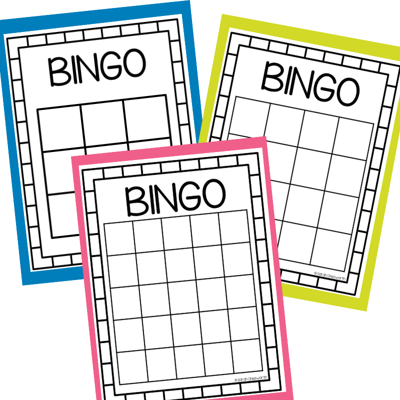 Free Blank Bingo Printable Cards And Templates Sarah Chesworth Free Blank Bingo Printable Cards And Templates Sarah Chesworth