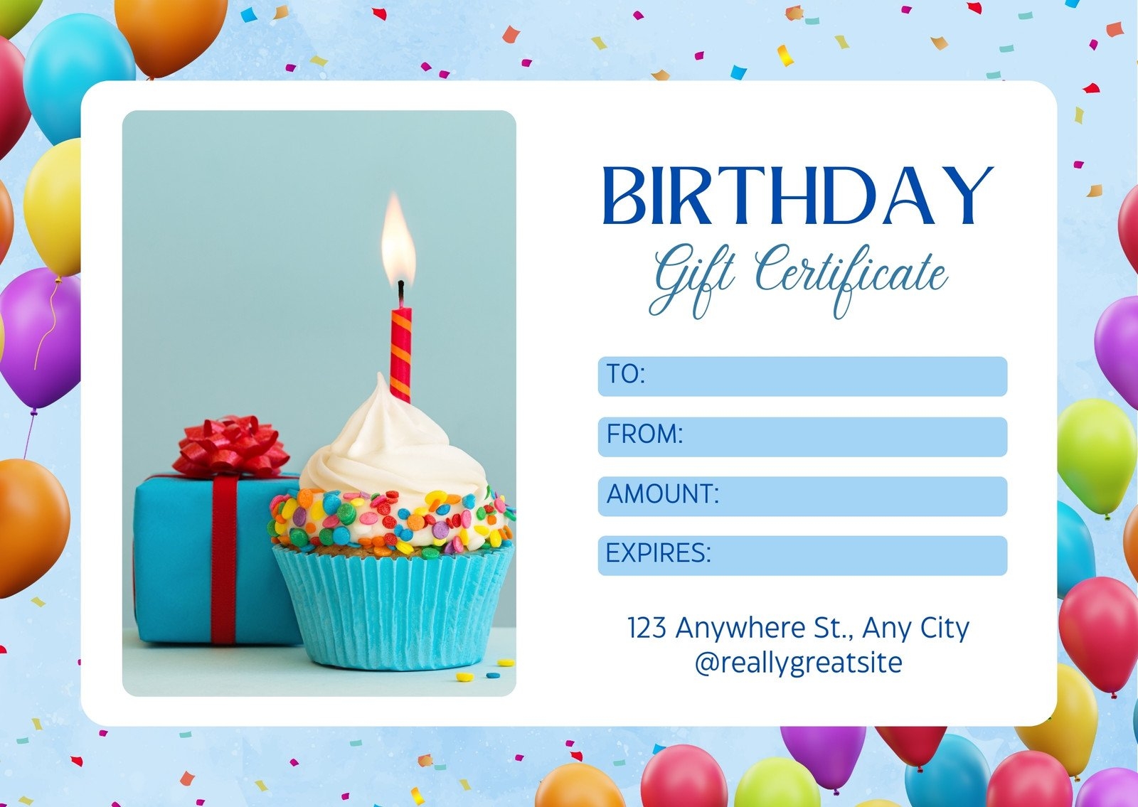 Free Printable Blank Birthday Coupons Free Printable Blank Birthday Coupons