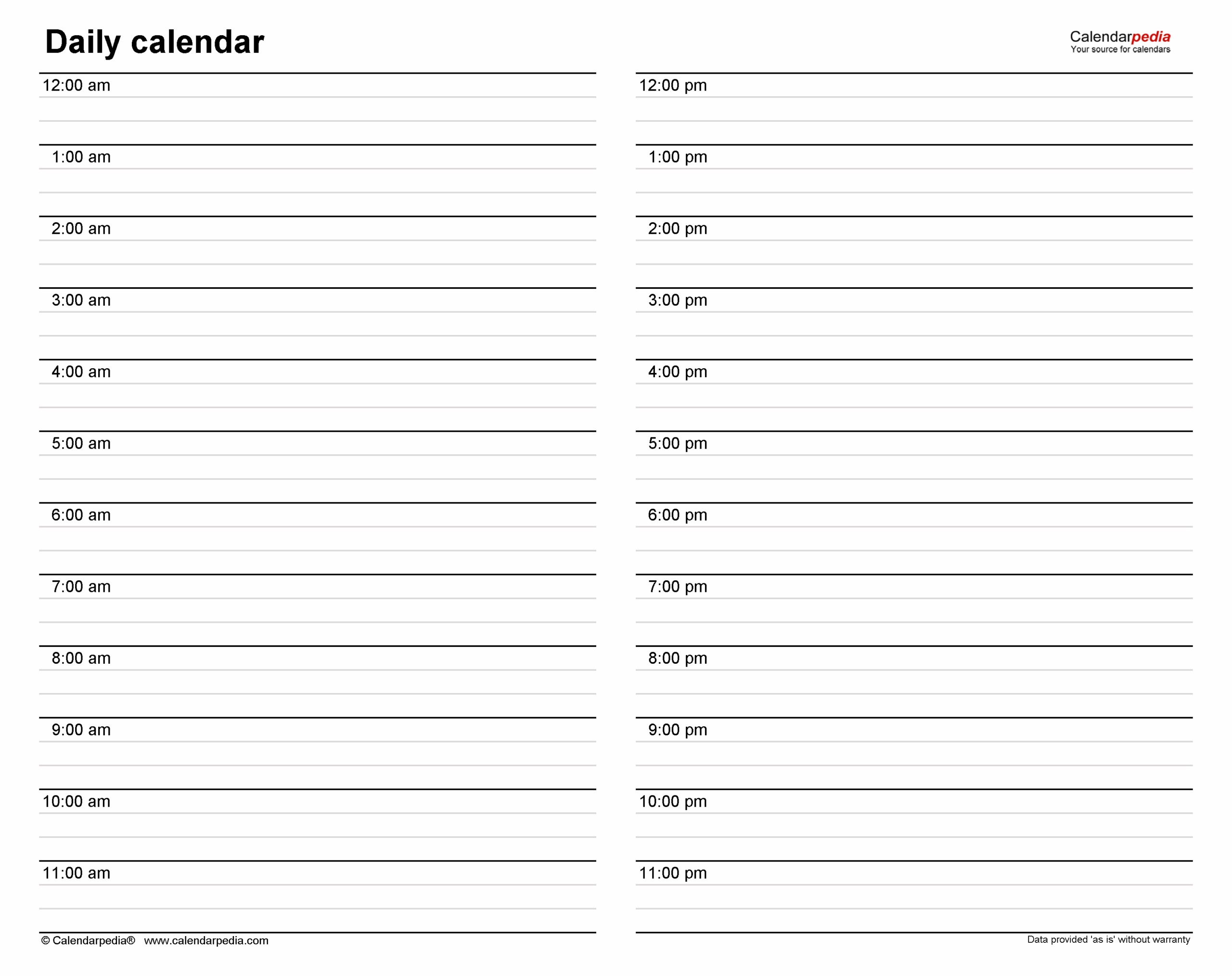 Free Daily Calendars In PDF Format 30 Templates Free Daily Calendars In PDF Format 30 Templates