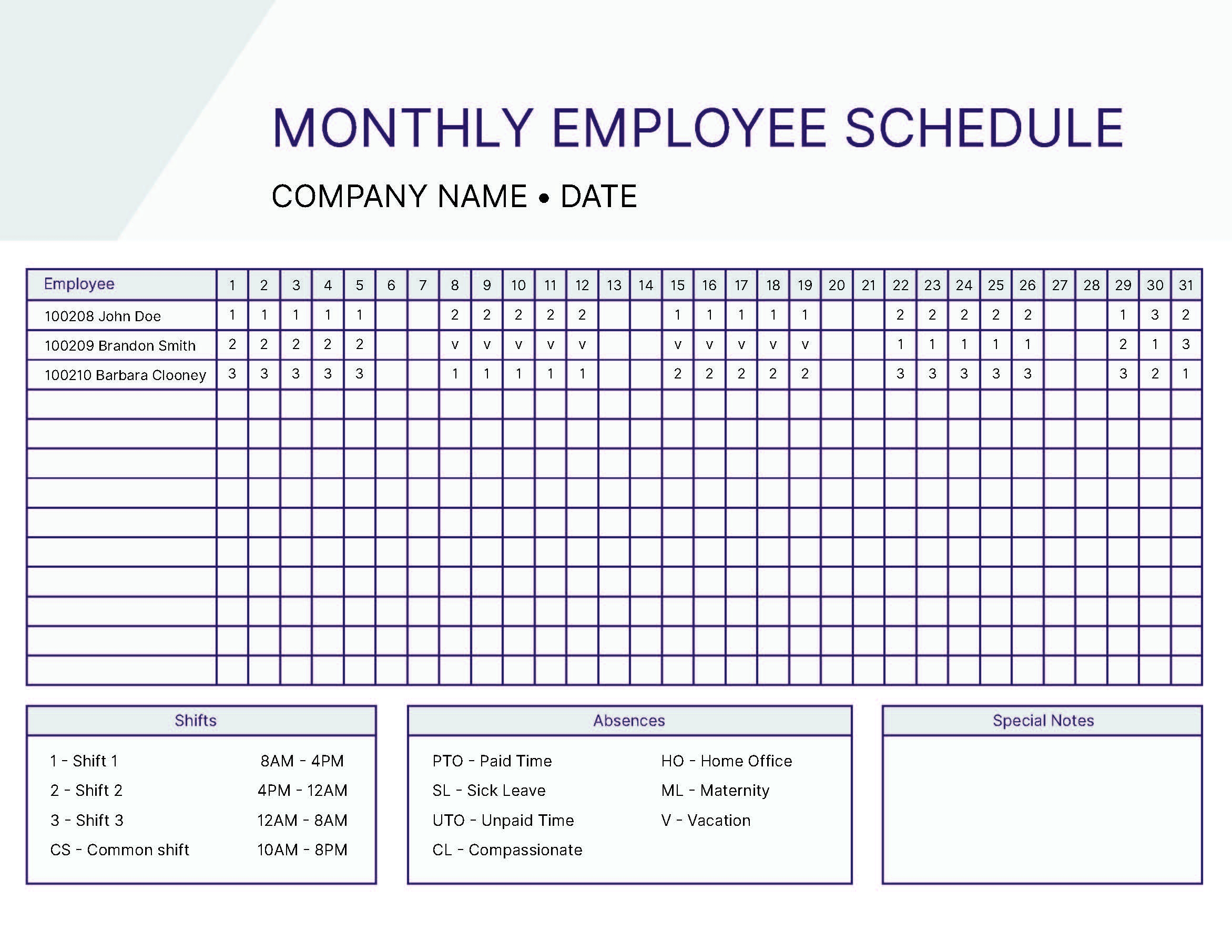 Printable Blank Work Monthly Calendar Printable Blank Work Monthly Calendar