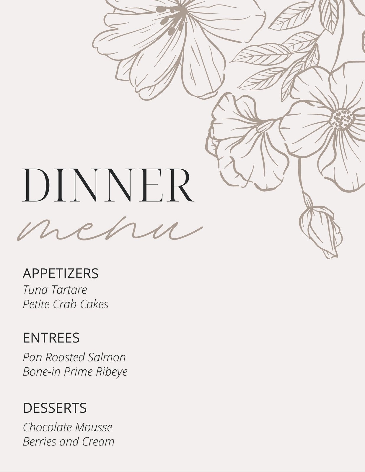 Free Printable And Customizable Dinner Party Menu Templates Canva Free Printable And Customizable Dinner Party Menu Templates Canva