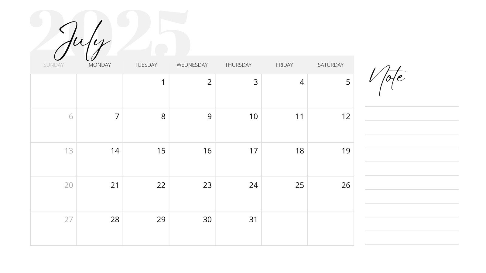 Free Printable Custom July 2025 Calendar Templates Canva Free Printable Custom July 2025 Calendar Templates Canva
