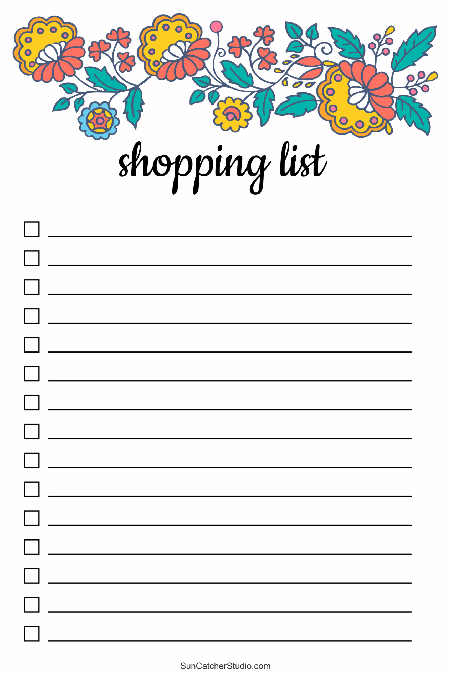 Free Printable Blank Grocery List Pdf Free Printable Blank Grocery List Pdf