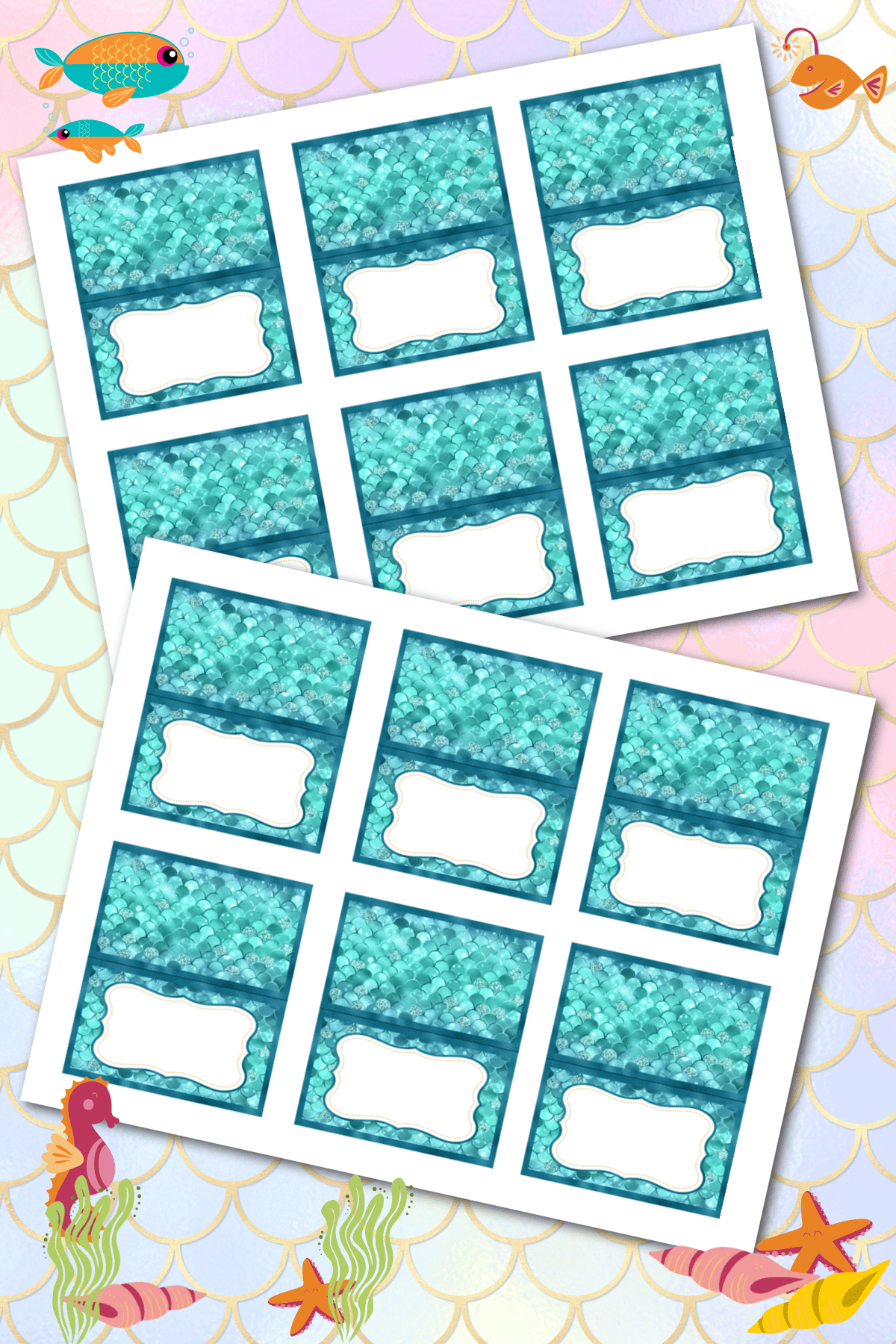 Free Printable Mermaid Food Labels Fun Money Mom Free Printable Mermaid Food Labels Fun Money Mom