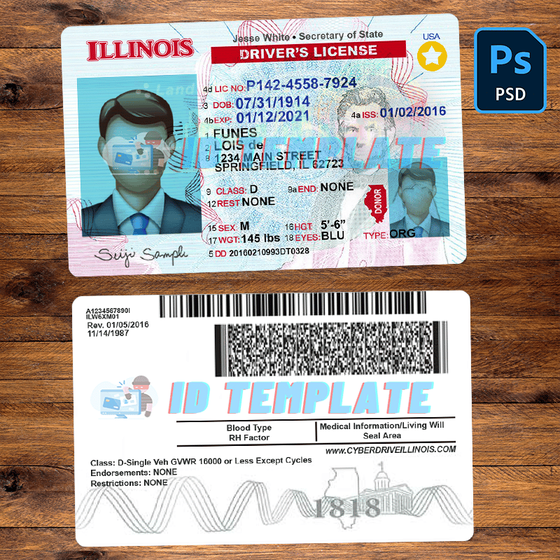 Printable Blank Drivers License Template Printable Blank Drivers License Template