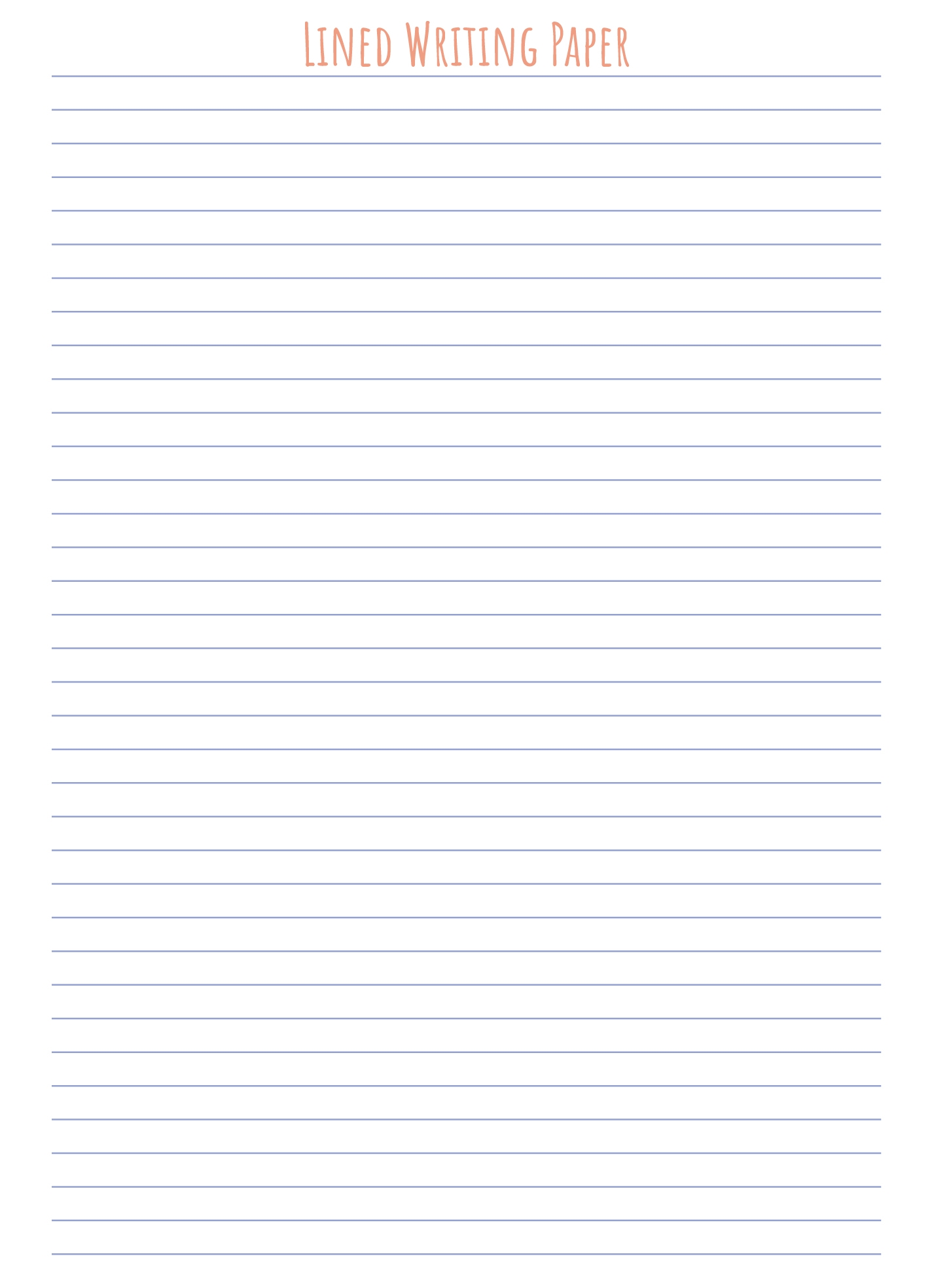 Lined Writing Paper Free Google Docs Template Gdoc io