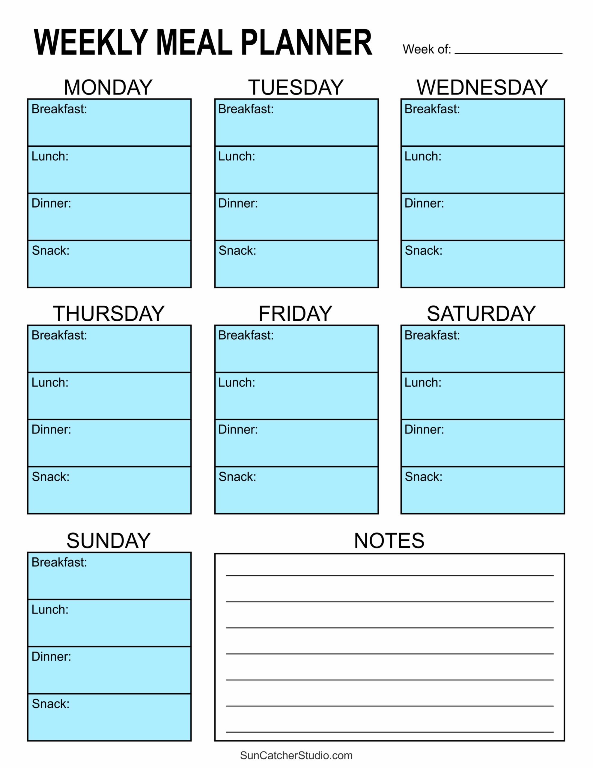 Meal Planners Printable Weekly Menu Templates PDF Free Meal Planners Printable Weekly Menu Templates PDF Free
