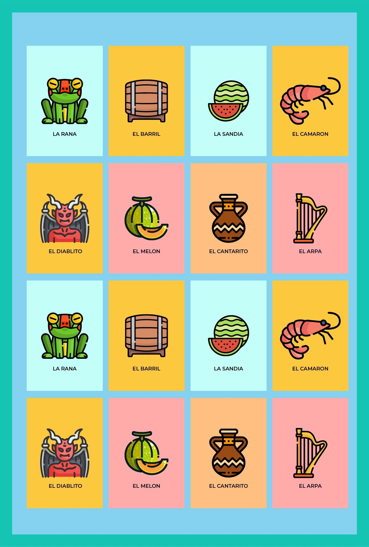 Mexican Bingo Cards Free 11 Free PDF Printables Printablee