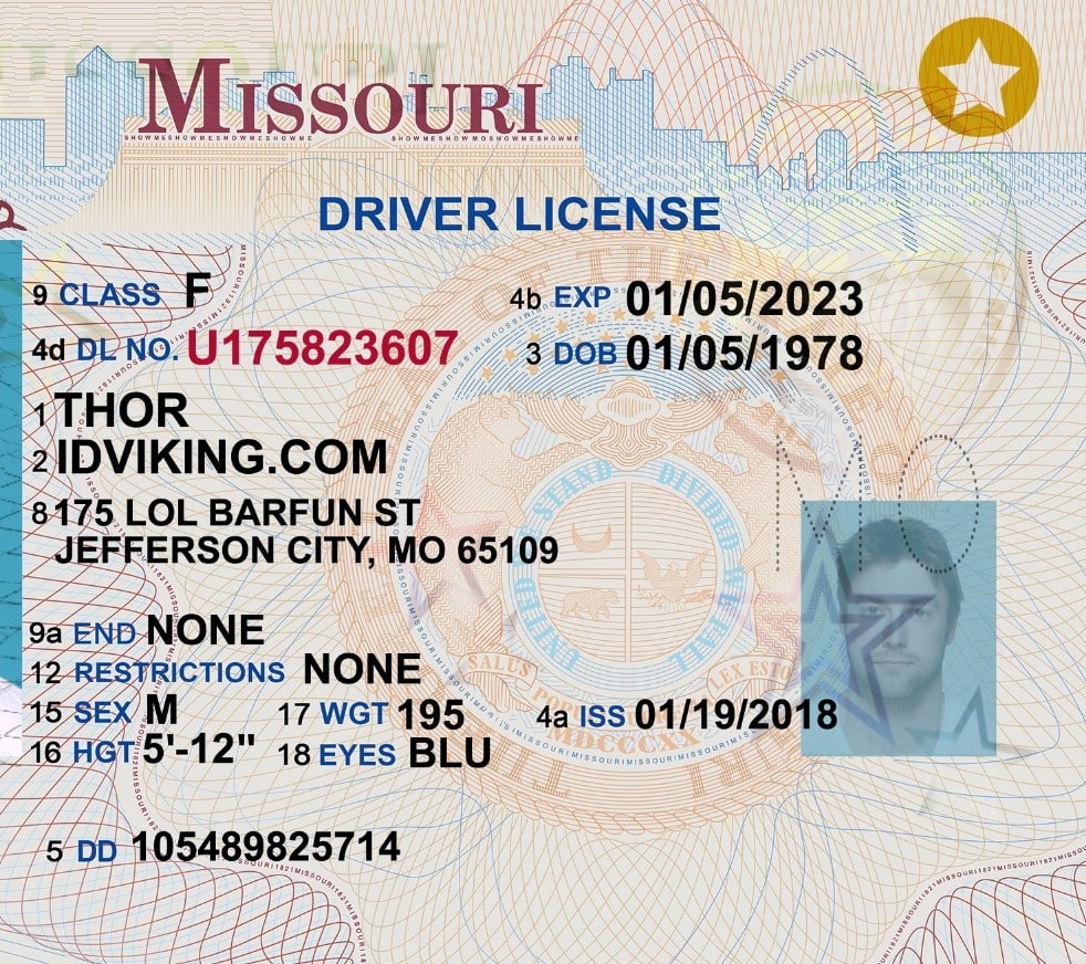 Missouri Driving License PSD Template New 1200DPI Driving License Template Missouri Driving License PSD Template New 1200DPI Driving License Template