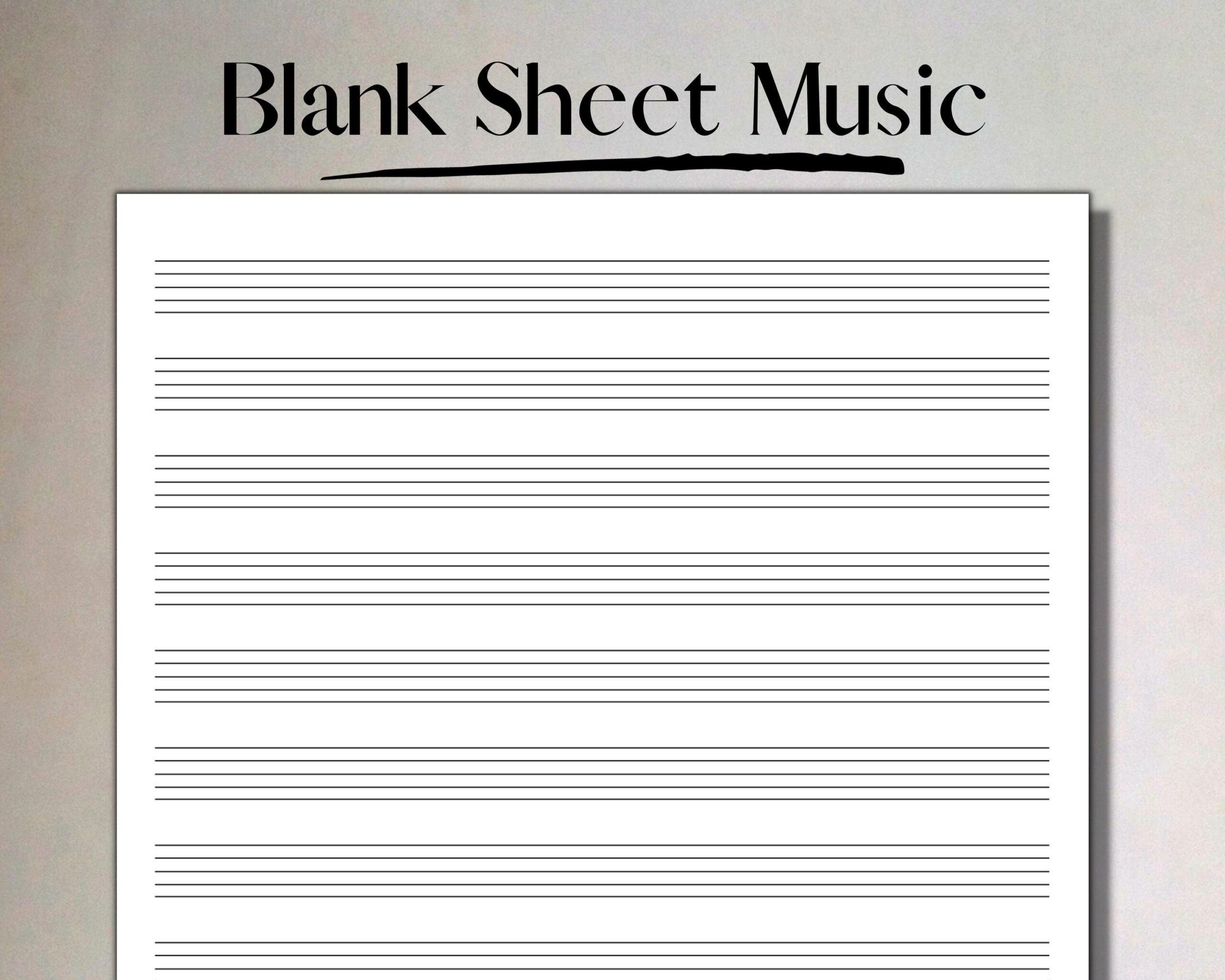 Printable Blank Sheet Music Manuscript Paper 12 Stave Printable PDF Instant Download Piano Staff Paper A4 U0026 US Letter Etsy Australia