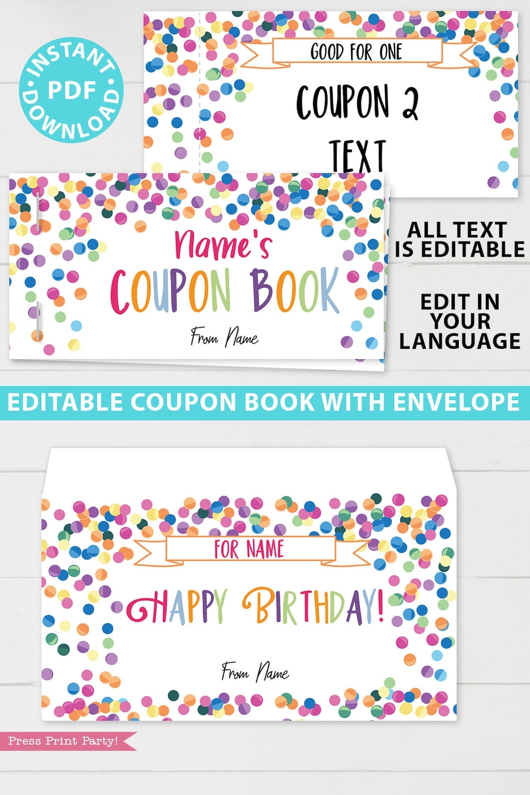 Printable Coupon Book Template DIY Birthday Coupons Book Custom Gift Idea Confetti Editable Blank Coupon Book For Kids INSTANT DOWNLOAD Etsy Printable Coupon Book Template DIY Birthday Coupons Book Custom Gift Idea Confetti Editable Blank Coupon Book For Kids INSTANT DOWNLOAD Etsy