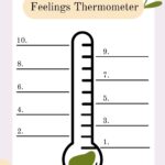 Printable Feelings Thermometer Worksheet