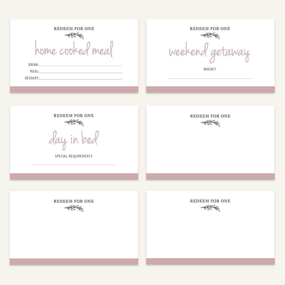 Printable Blank Love Coupon Template