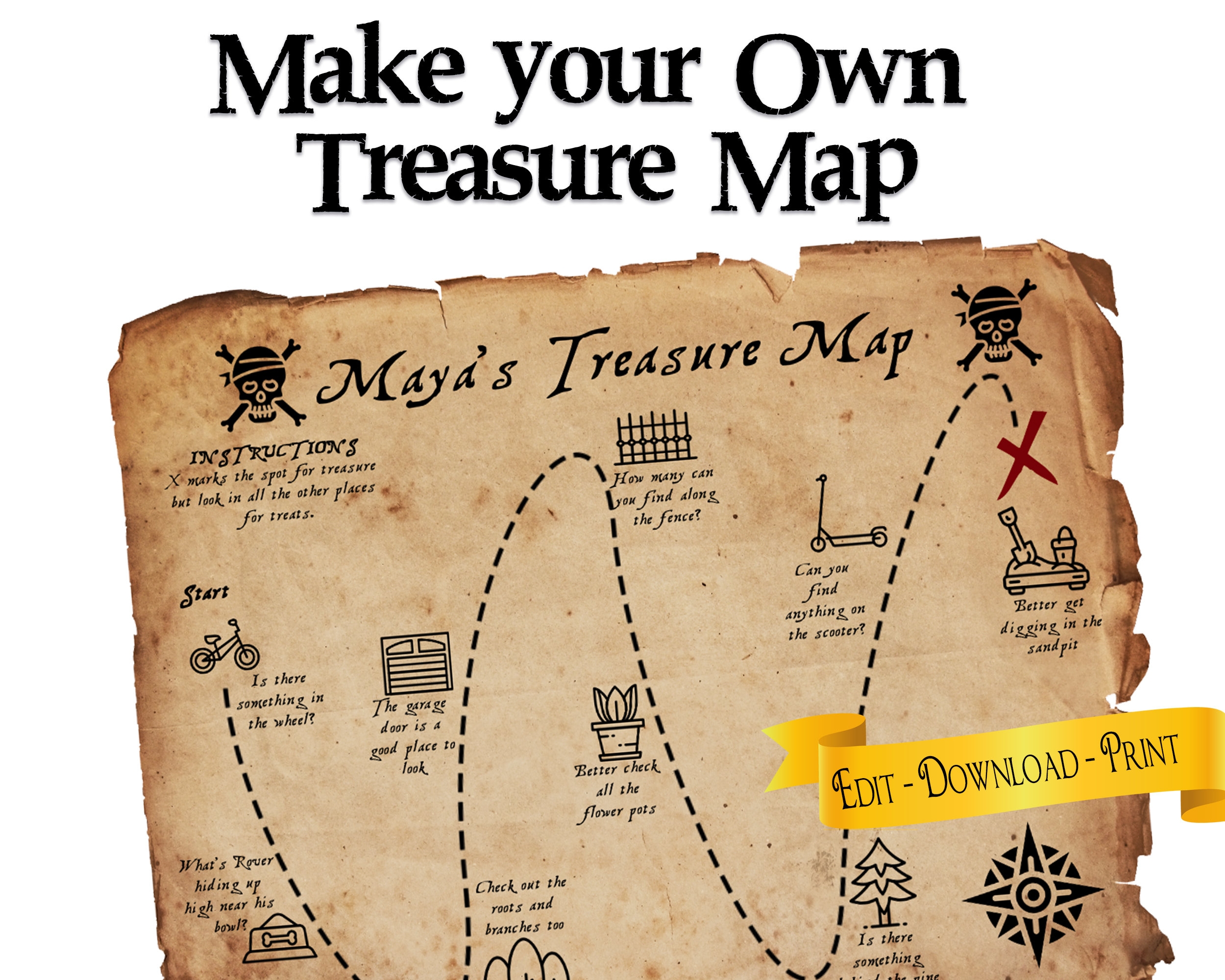 Treasure Map You Can Customize And Personalize Pirate Party Favor Game Activity For Kids Etsy Treasure Map You Can Customize And Personalize Pirate Party Favor Game Activity For Kids Etsy