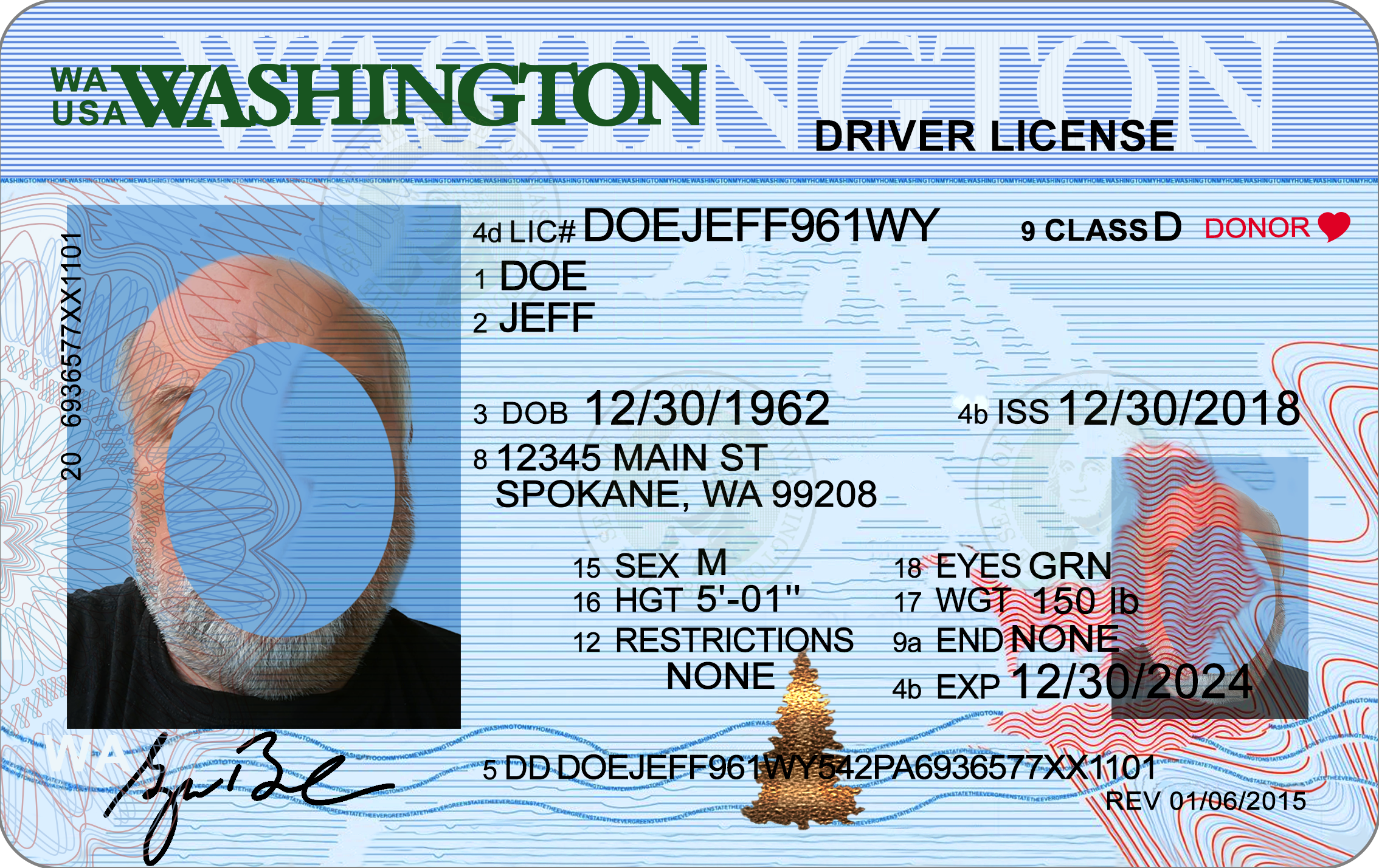 Washington Driving License PSD Template New 1200DPI Driving License Template Washington Driving License PSD Template New 1200DPI Driving License Template