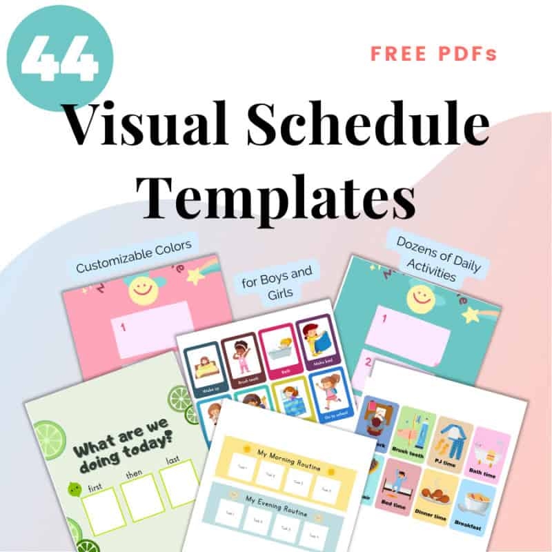 Free Printable Blank Visual Schedule Template Free Printable Blank Visual Schedule Template