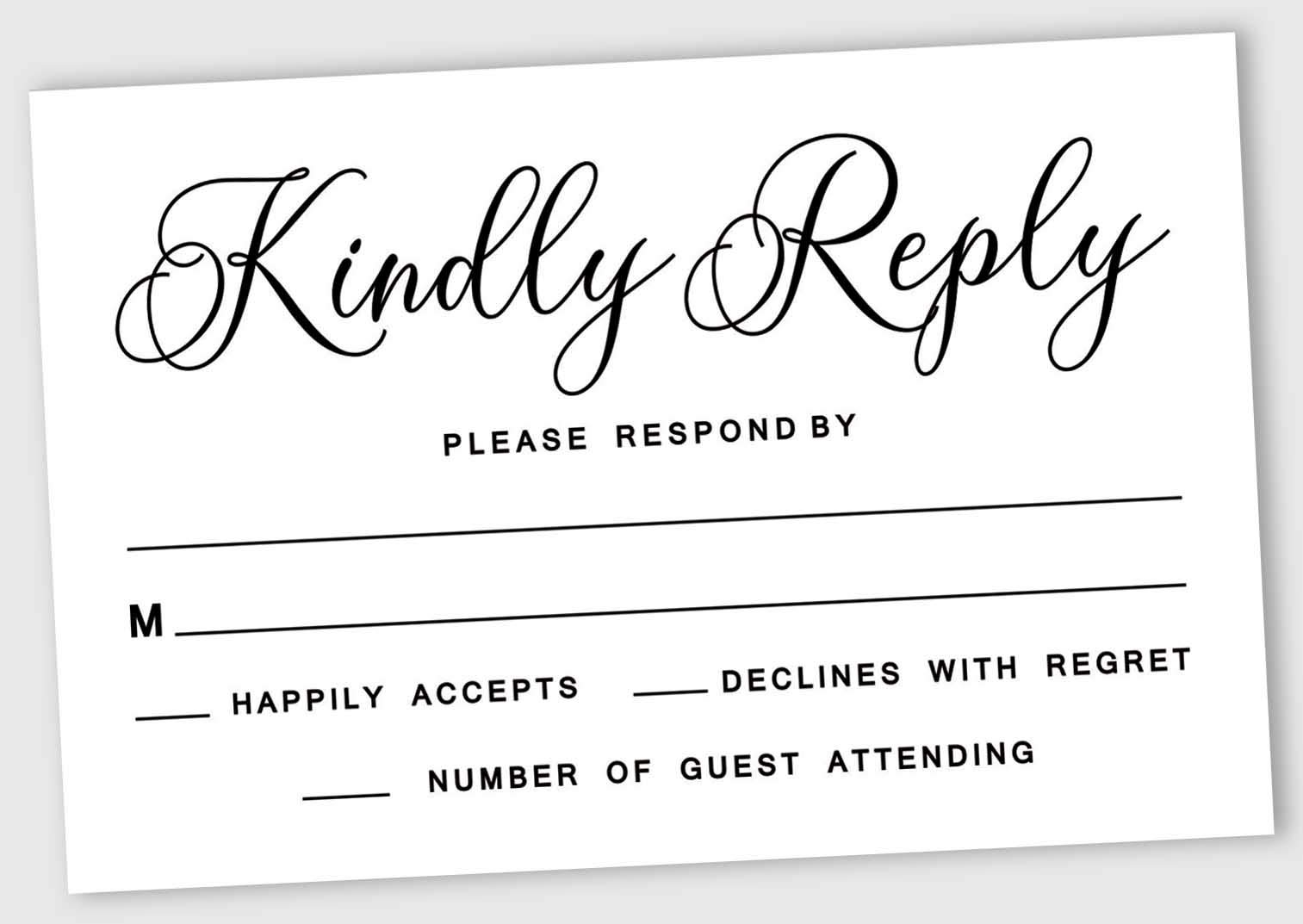 50 Blank RSVP Cards With White Envelopes White Style Response Card RSVP For Wedding Rehearsal Dinner Baby Shower Bridal Shower Engagement Party 