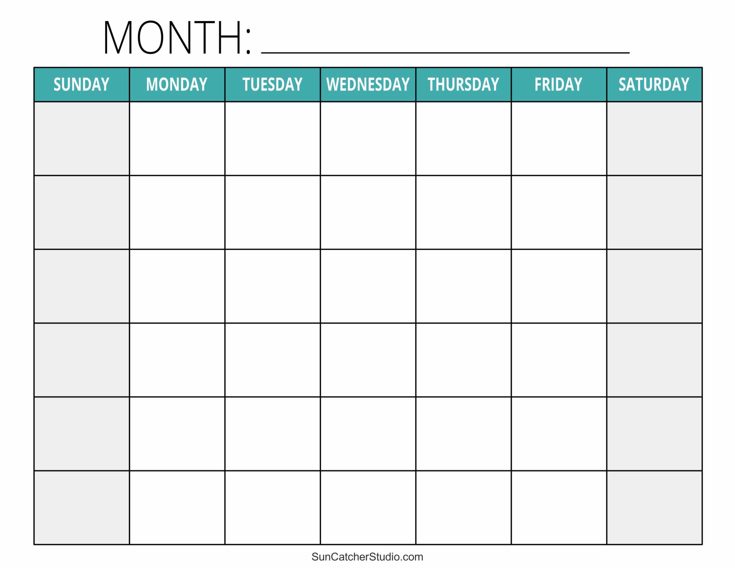 Small Blank Printable Calendar Small Blank Printable Calendar