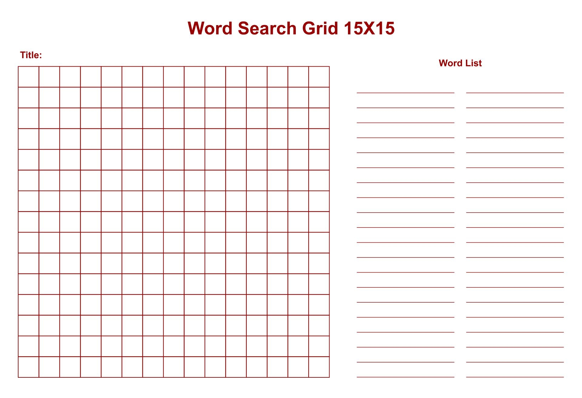 Blank Word Search Puzzles 16 Free PDF Printables Printablee Worksheets Library Blank Word Search Puzzles 16 Free PDF Printables Printablee Worksheets Library