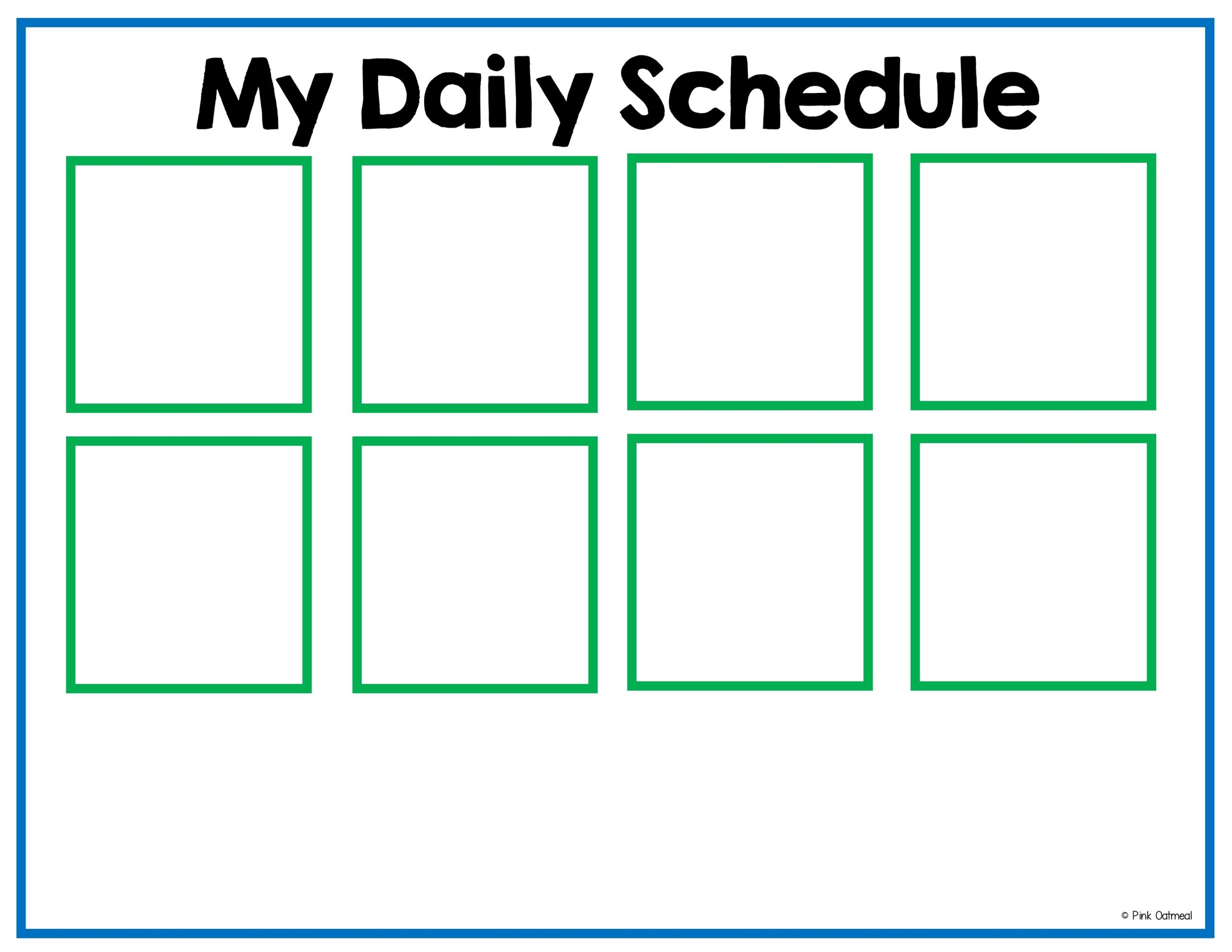 Editable Visual Schedule Highest Kids Editable Visual Schedule Highest Kids