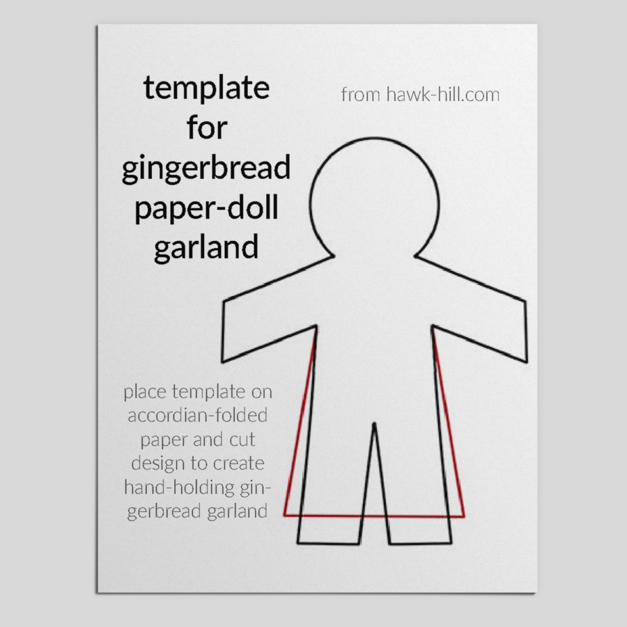 Free Pattern PDF Template For Making A Paper Doll Chain Hawk Hill Free Pattern PDF Template For Making A Paper Doll Chain Hawk Hill