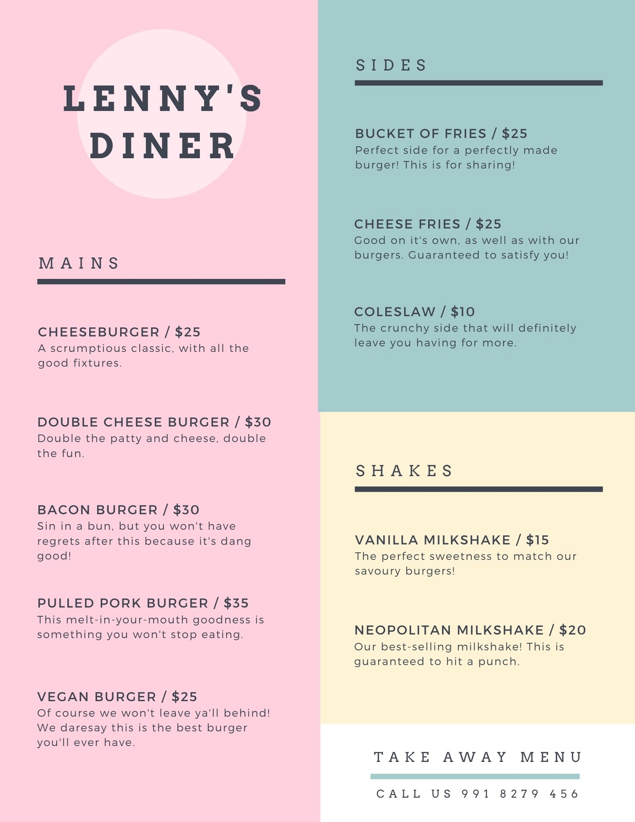 Free Printable Customizable Take Out Menu Templates Canva Free Printable Customizable Take Out Menu Templates Canva